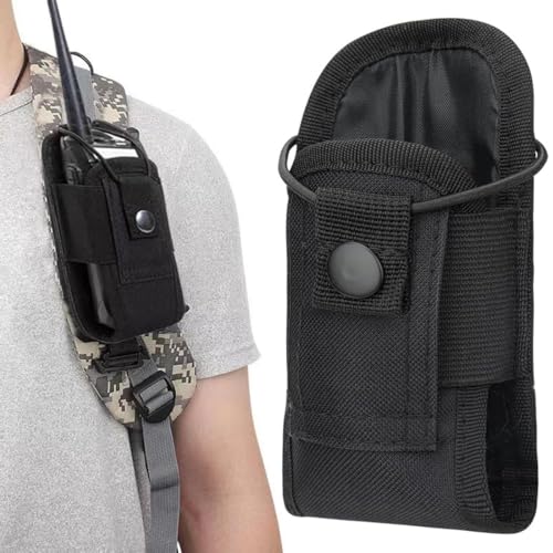 LYQNIHOB 1x Funkgerätetasche Beutel, Walkie-Talkie-Halter, Radio Holster Pouch, Taktisch für Walkie Talkie, Walkie Talkie Tasche für Belt Radio Holster Taktische Jagd Intercom Tasche Interphone Pouch