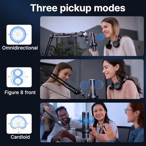 Image of BOYA K9 RGB USB Type C Microphone for YouTube | Gaming Set | Microphone for Recording | Gaming Mic for Pc | Condenser Mic with Desktop Stand Compatible with Windows and Mac Computers. (BY-K9)