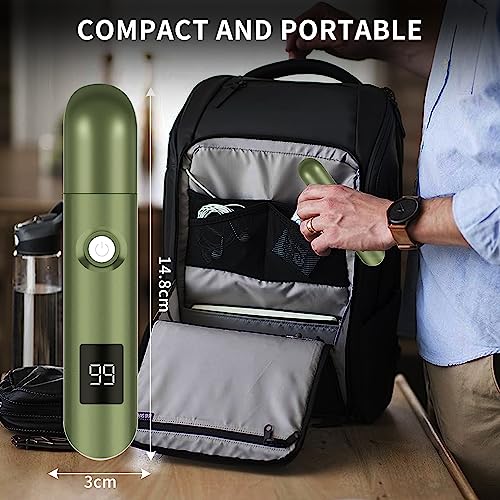 iMoebel Nasenhaartrimmer 3 in 1 mit LED-Anzeige, Nasenhaarschneider Ohrhaarschneider Wiederaufladbar...