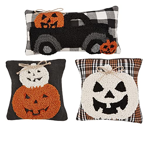 Coussin Halloween mini camion Mud Pie décoratif pour salon - 3