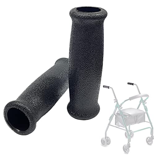 Rollator Walker Crutch - Puños de mano de repuesto para ancianos y pacientes discapacitados, 1 pulgada, 2 piezas Cover