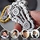 Sxutop 3 Stück Metall Kette Getriebe Fidget Spinner, Kinetische Kette Fidget Spielzeug zum Stressabbau Anti Stress ADHS Sprocket Spielzeug mit Glatten Lagern für Erwachsene Stress Relief