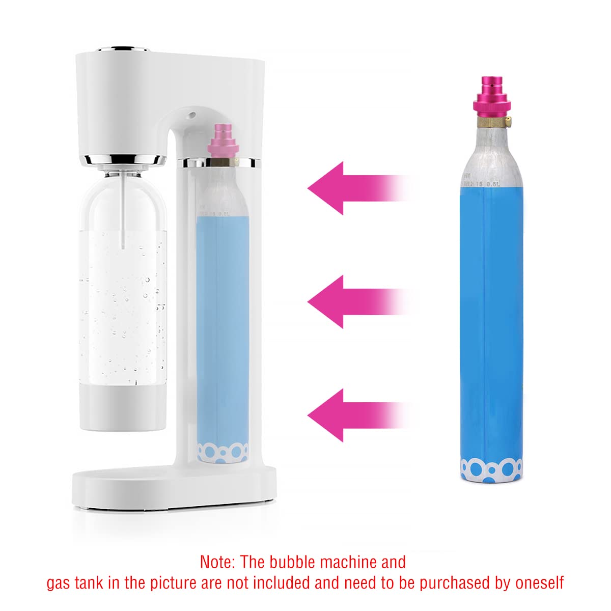 Adaptateur Rapide CO2 Soda Quick-Adapter - Compatible Sodastream Duo/Art/Terra - Cylindre 425g