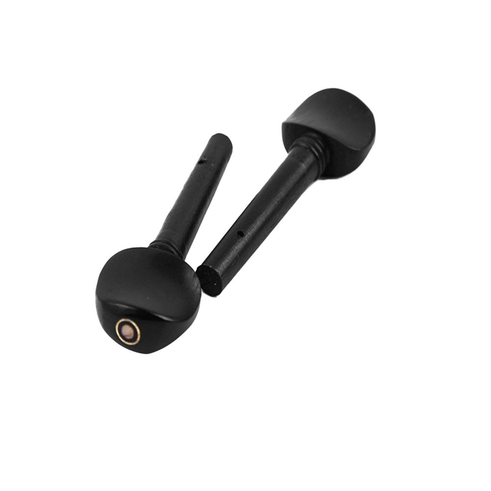 4 Piezas Clavijas De Afinación Para Violín 4/4 De Ébano Negras Accesorios Repuesto Afinadores Finos Sin Dañar Cuerdas