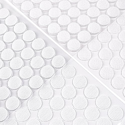 HTVRONT Pontos Autoadesivos - 408 Unidades(204 Pares) Pontos Pegajosos Redondos de 0,59 