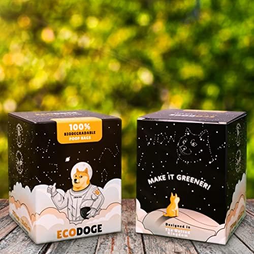 Ecodoge - Dog Poo Bags 270 Pcs Extra Large Unscented Biodegradable Dog Poo Bags  Strong Extra Thick Compostable Dog Poo Bags 22×32cm are 100% Leak-Proof