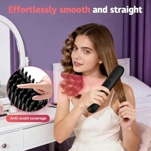 Plancha de Pelo Portátil Recargable Go Brush Pro Negra miniatura 7