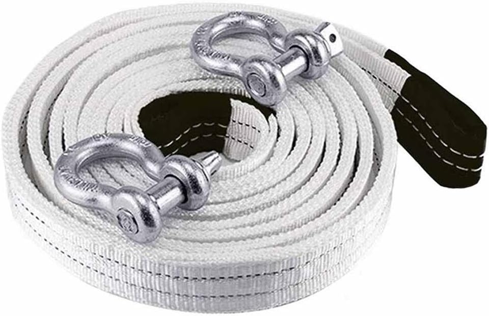 Heavy Duty Tow Strap 2" X16.4ft,Recovery Strap (White