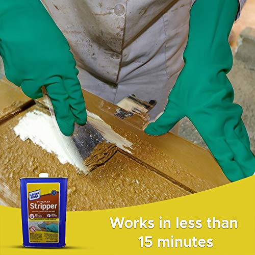 Klean Strip Premium Stripper Non-Methylene Chloride Formula Fast-Acting Liquid Works 15-mins Removes Multiple Layers of Latex and Oil-Based Paint Now Comes with Putty Knife by Centaurus AZ 1 Quart
