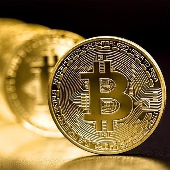 GüncelÇarşı 4 Adet Bitcoin Madeni Hatıra Parası Madeni Bitcoin Hediye Sikke Para