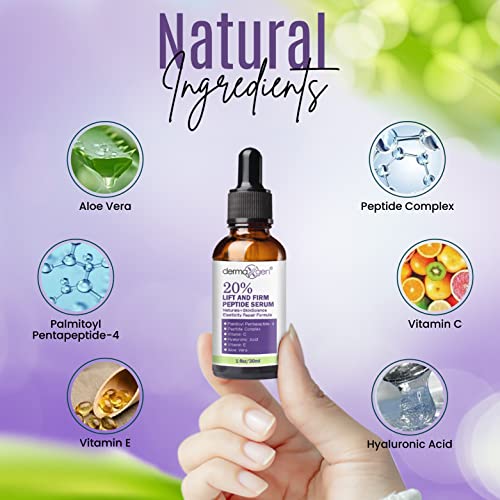 Dermaxgn Elasticity Repair Serum, Matrixyl 3000 - Pure Organic Powerful Triple Combination Serum/Anti-Aging, Facial Aged Wrinkles Serum (1 Fl Oz) #TOP4