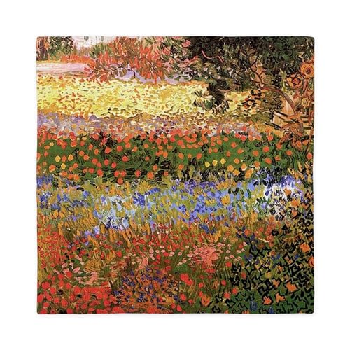 CafePress Flowering Garden by Vincent Van Gogh Queen Duvet Cover Queen Duvet Cover, Printed Comforter Cover, Unique Bedding
