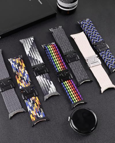 BlackPro Braided Nylon Band — 45mm Pixel Watch