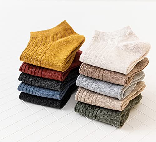 Womens Cotton Ankle Socks Low Cut Socks for Women No Show Socks Casual Socks Non Slip Flat 10Pairs3
