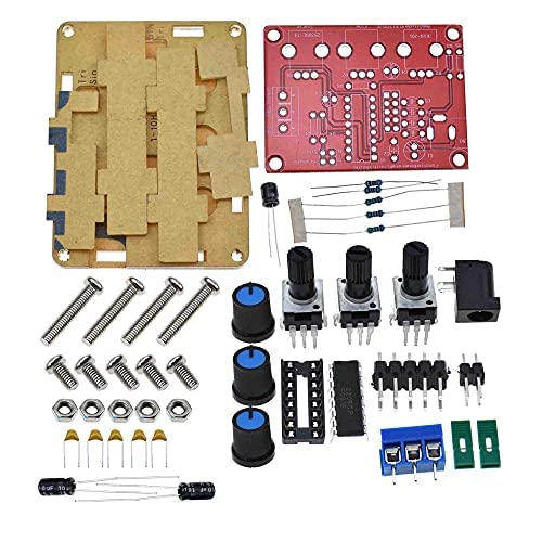 XR2206 High Precision Function Signal Generator DIY Kit Sine/Triangle/Square Output 1Hz-1MHz Adjustable Frequency Amplitude (Shell-DIY)