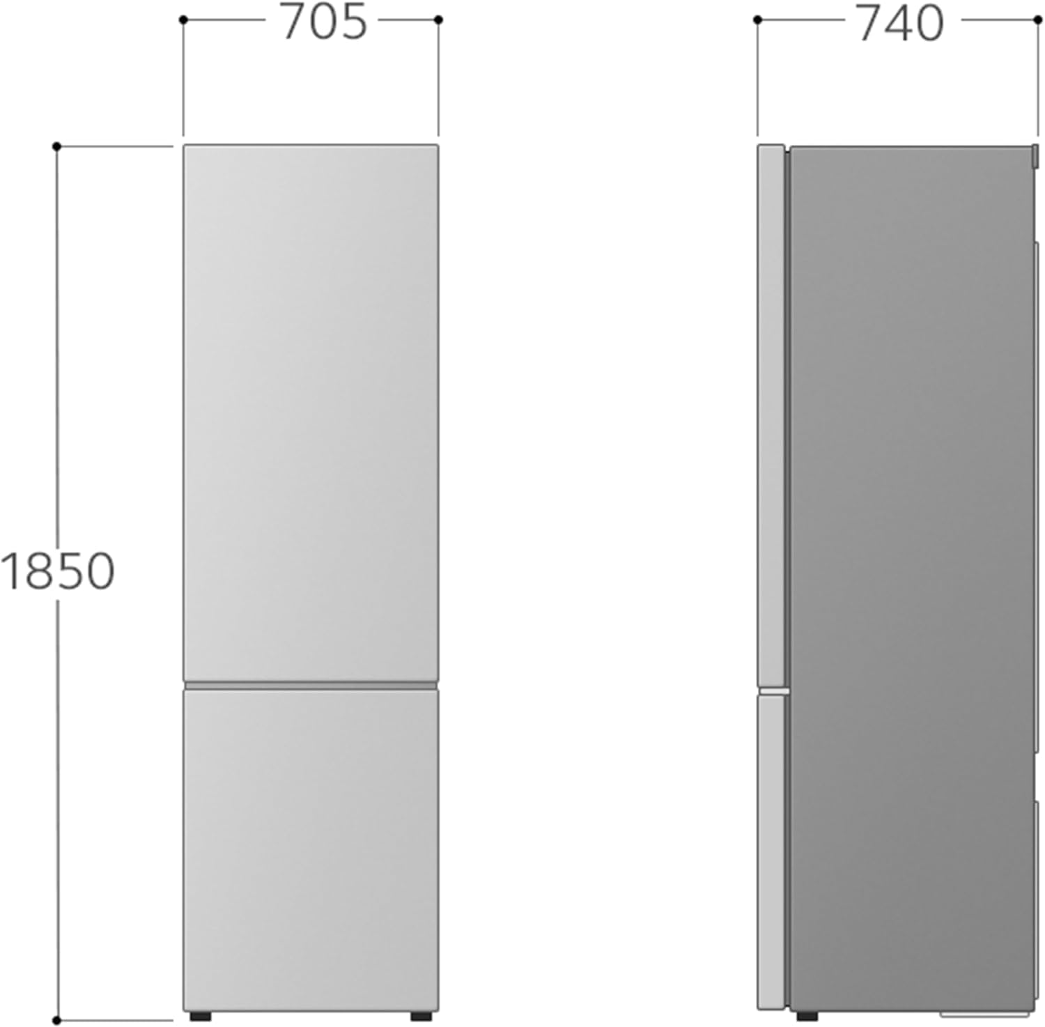 LG GBB567PZCMB Frigorifero Combinato Total No Frost, 462L, Larghezza 70cm, Wi-Fi, Door & Linear Cooling, Cassetto Fresh Balancer, Display Esterno, Compressore Smart Inverter, Inox