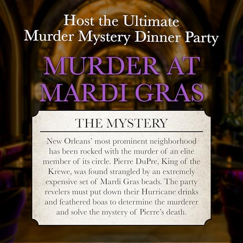 Murder at Mardi Gras juego de mesa para 8 jugadores miniatura 2