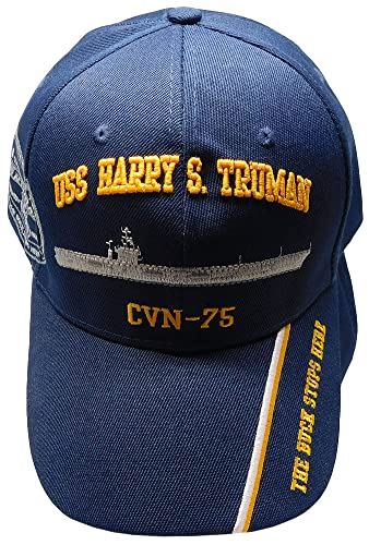Gorra Ajustable Negra Bordada USS Harry S. Truman miniatura 2