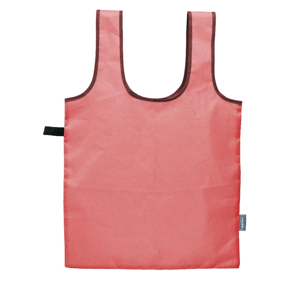 NERTHUS FIH 1315 Foldable Shopping Bag with Elastic Closure: Practical, Eco-Friendly and Ready to Go, red, Reusable Bag