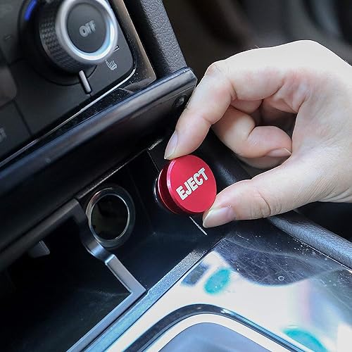 Image of Car Cigarette Lighter Plug, Billet Aluminum Dustproof NITROUS EJECT Button for Car, Standard 12V Universal Replacement Socket Cover Fits Most Vehicles and Boats