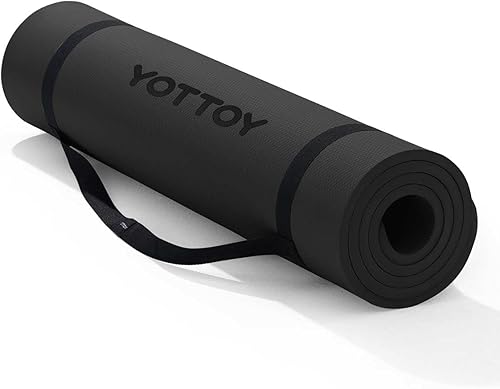YOTTOY Tapete de yoga extra grueso (12 pulgada), tapete profesional de TPE para ejercicio, tapete de entrenamiento antideslizante para yoga,