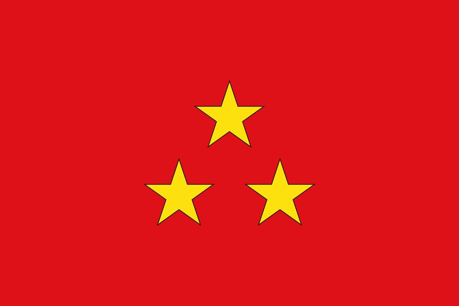 Drapeau Thaï Lieutenant Général, pavillon officiel de l'armée thaïlandaise