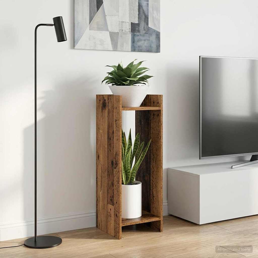 Supporto per piante in legno composito, 30 x 30 x 80 cm, per interni