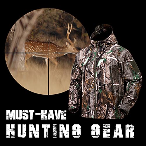 Hunting Jacket for Men Quiet Hunting Camouflage Clothing Hoodie Camo Coat Water-Repellent Windproof4