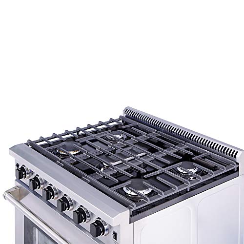 Thor Kitchen 30" Stainless Steel Gas Range Oven with 5 Burner LRG3001U