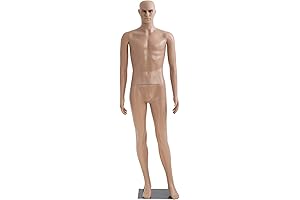 Full Body Male Mannequin for Displaying Apparel in Retail Stores