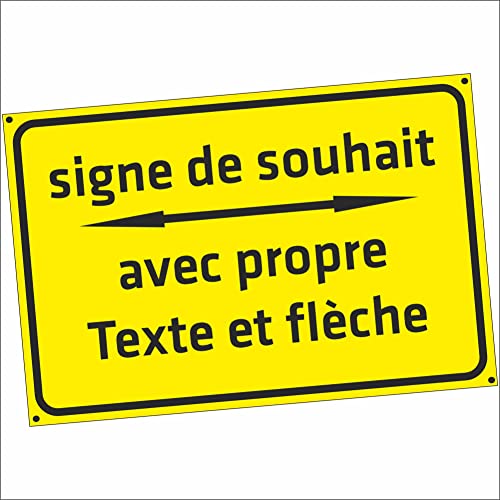INDIGOS UG - Schilder selbst gestalten mit Pfeil - gelb - Aluverbundplatte 12 Größen - 30x20-200x100cm - Schild personalisiert mit Text - Schrift - für Garage, Hotel, Parkplatz, Schule, Carport, INDIGOS UG - Schilder selbst gestalten mit Pfeil - gelb - Aluverbundplatte 12 Größen - 30x20-200x100cm - Schild personalisiert mit Text - Schrift - für Garage, Hotel, Parkplatz, Schule, Carport,