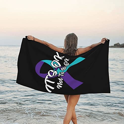 Serviette de prévention du suicide : drap de bain léger pour piscine et camping - 2