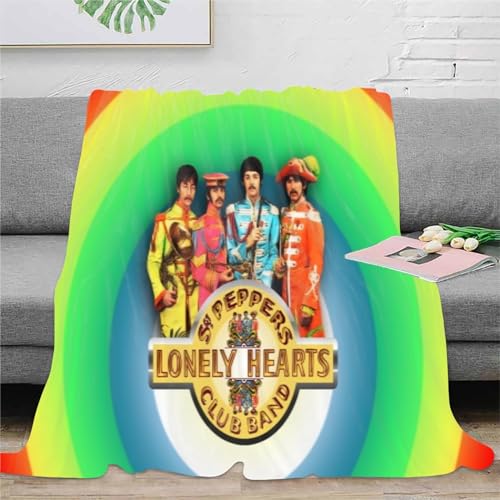 CHEWYZ Couverture Polaire en Peluche The Beatles-Couverture Chaude et Confortable-Toutes Saisons-Douce et légère-Couverture de Sieste en Microfibre pour intérieur et extérieur (200x230cm) - Les Beatles, Paul McCartney, John Lennon, RIngo Starr, George Harrison CHEWYZ Couverture Polaire en Peluche The Beatles-Couverture Chaude et Confortable-Toutes Saisons-Douce et légère-Couverture de Sieste en Microfibre pour intérieur et extérieur (200x230cm) – Image 4
