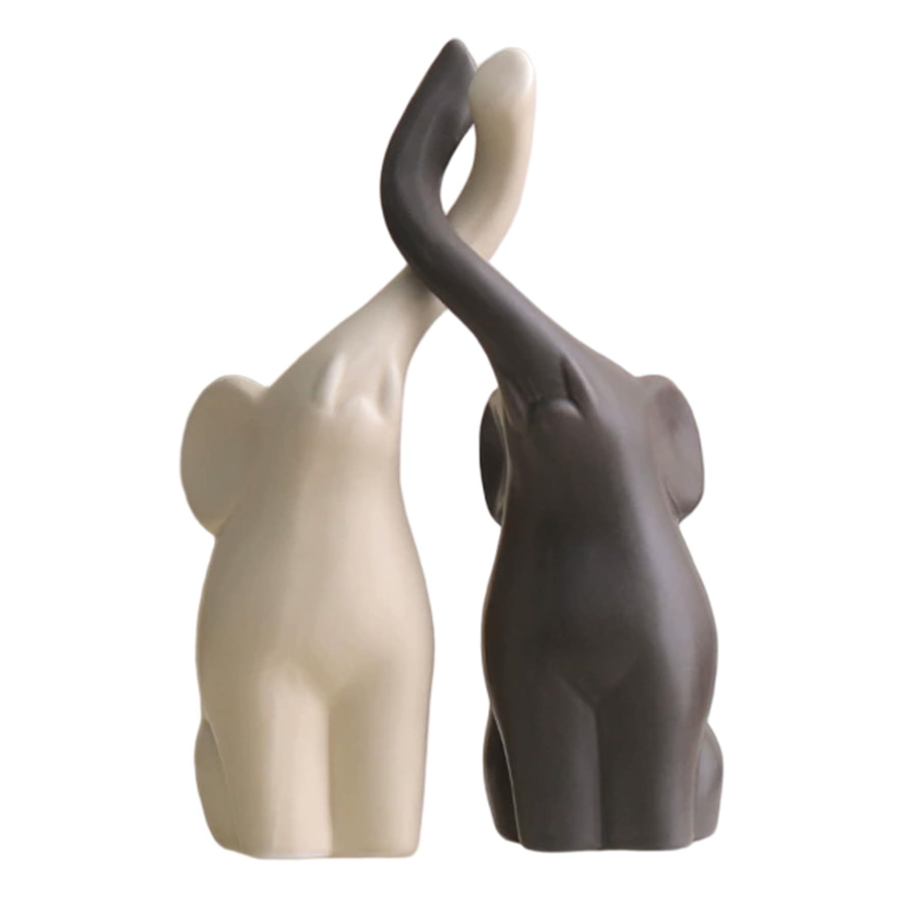 Sculpture moderne en céramique éléphant pour sublimer un meuble vide