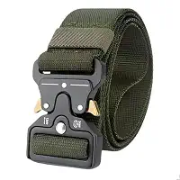 Cinto UtilitárioTático Militar de Nylon Ajustável com Fivela Metálica – Resistente, Leve e Confortável para Trabalho, Viagem, Trilhas e Uso Diário – 130 cm, Unissex