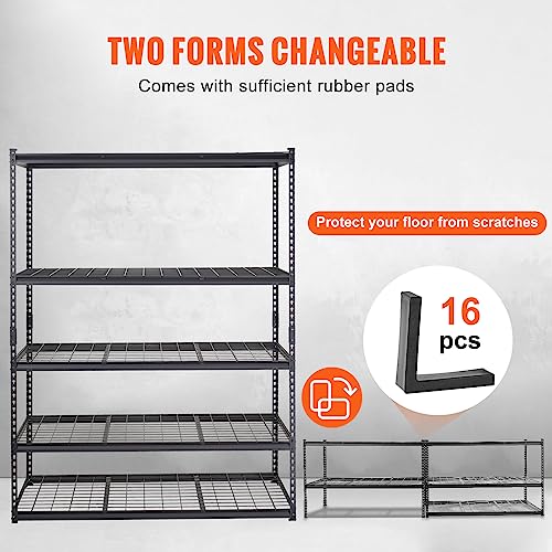 Image of VEVOR Storage Shelving Unit 5-Tier Adjustable 2000 lbs Capacity 60 inchx24 inchx78 inch