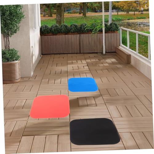 Happyyami 5Pcs High Visibility Soccer Spot Markers Flat Square Training Discs for Classroom Activities and Gym Classes Enhance Footwork Accuracy with Bright Colored Football Training4