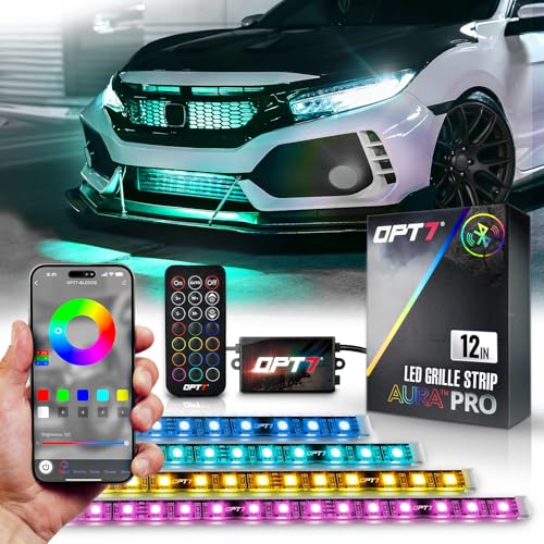 OPT7 Aura Pro RGB LED Grille Lights 4x12" Kit