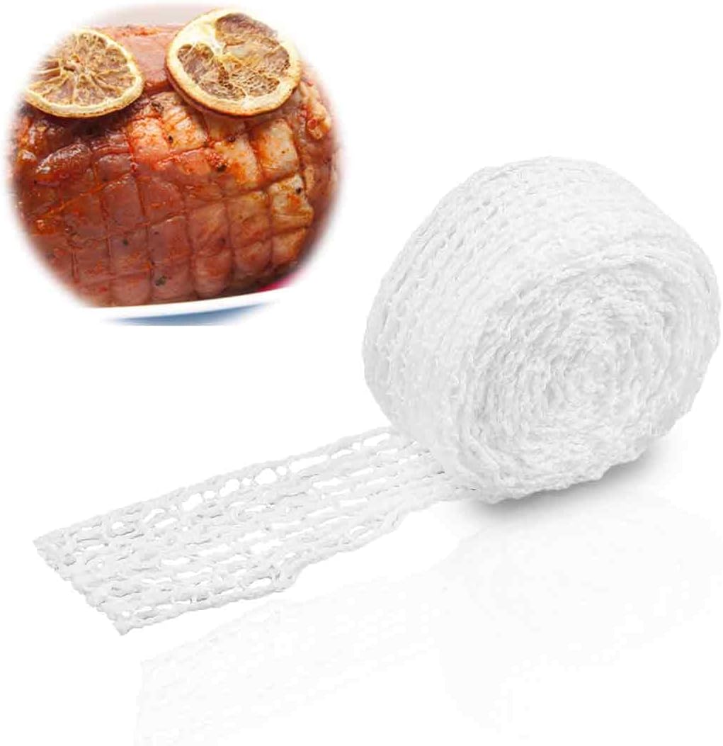 Food Net Butchers String Meat Netting Roll Sausage Rolls Netting Roll Meat Tenderiser Net Sausage Casings Netting for Deli Meats Sausage Making Supplies