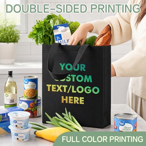 ECOEXTRA Custom Tote Bags 100 pcs