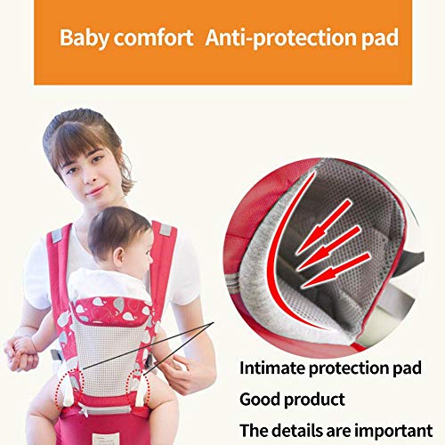 Babydrager buikdrager rugdrager baby carrier, baby heupkruk heupzitje, 3-in-1 multifunctionele rugzakkruk met… - Image 4