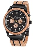whisky sour scotch  Waidzeit WH01 Whisky Uhr Herrenuhr Holz Holz 0 bar Analog Datum braun