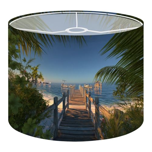 Beach Drum Lamp Shades, 13" x 10" Small Lampshades with