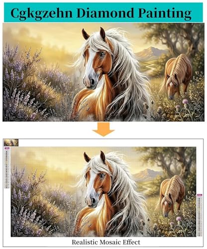 Broderie Diamant Grand Format 80x160cm Kit Complet Anti-Stress Adulte