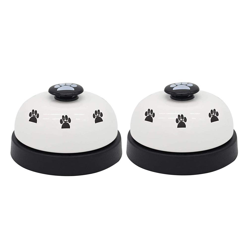 OYEFLY Pet Training Bells, 2 Pack Dog Bells for Potty Training and Communication Device for Small Dogs Cats (2PCS White)