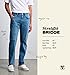 General Denim Works Bridge Men's Regular Rise Straight Leg Jeans, Blue Black Denim, 29x30