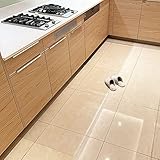 【拭くだけ】キッチンマット 透明 240×50cm クリアマット 1.5mm厚 拭ける PVCマット 床暖房対応 お手入れ簡単 台所マット ソフト エンボス加工 カットできる サラっとした手触り 清潔 ハードフロア/畳/フローリング対応