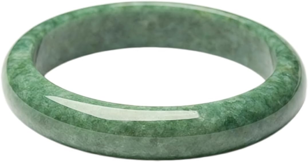 Natural Jade Bracelet for Women, Luxury Chinese Style Bangle Natural Jade Ice-Silk Texture Healing Wife Mother Jewelry With Box