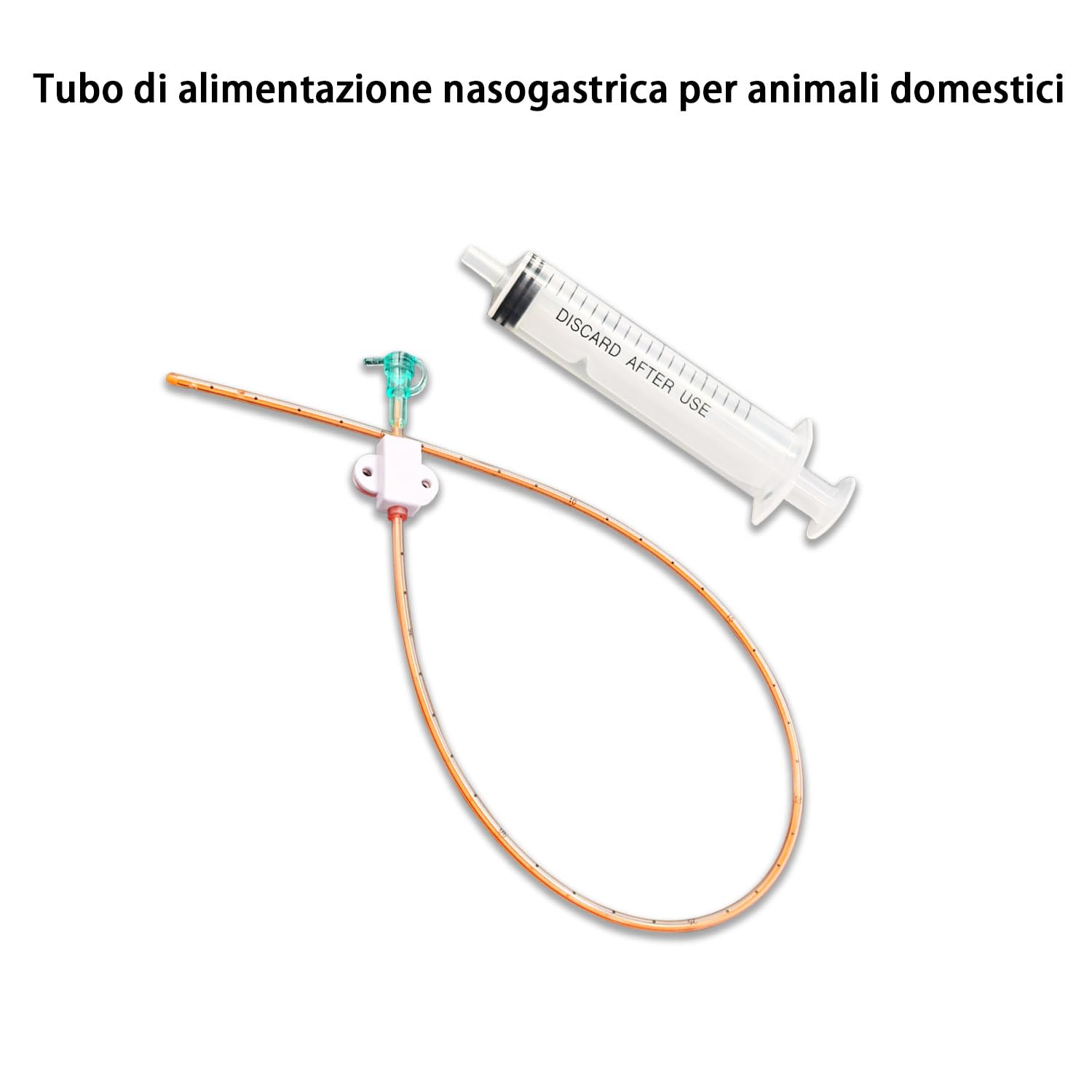 5 PEZZI Sonda Nasogastrica per Animali Domestici – Sonda per Alimentazione Nasale per Gatti e Cani, Sonda per Alimentazione Veterinaria per Supporto Nutrizionale, Resistente e Sicura.
