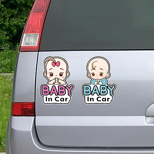 AIBAOBAO 2 Baby in Car Adesivi Auto, Baby On Board...